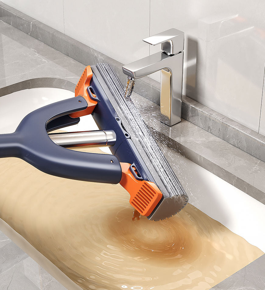 Mini Faltbarer Desktop Mopp - Selbstquetschender Tischwischer Für Küche & Bad