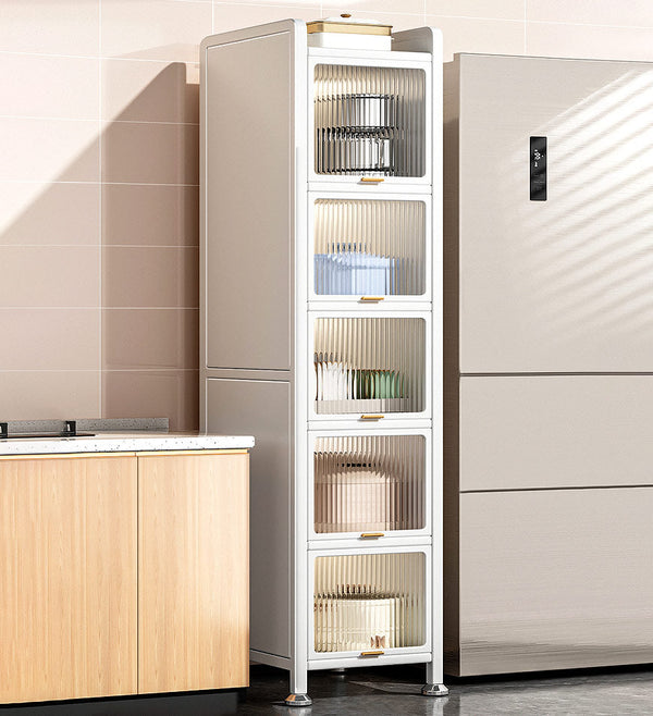 Joybos® 6 Schicht schlanke Küche Metall Utility Storage Cabinet F239