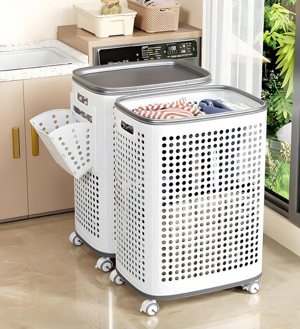 Joybos® Rollender Wäschekorb mit Rädern F251