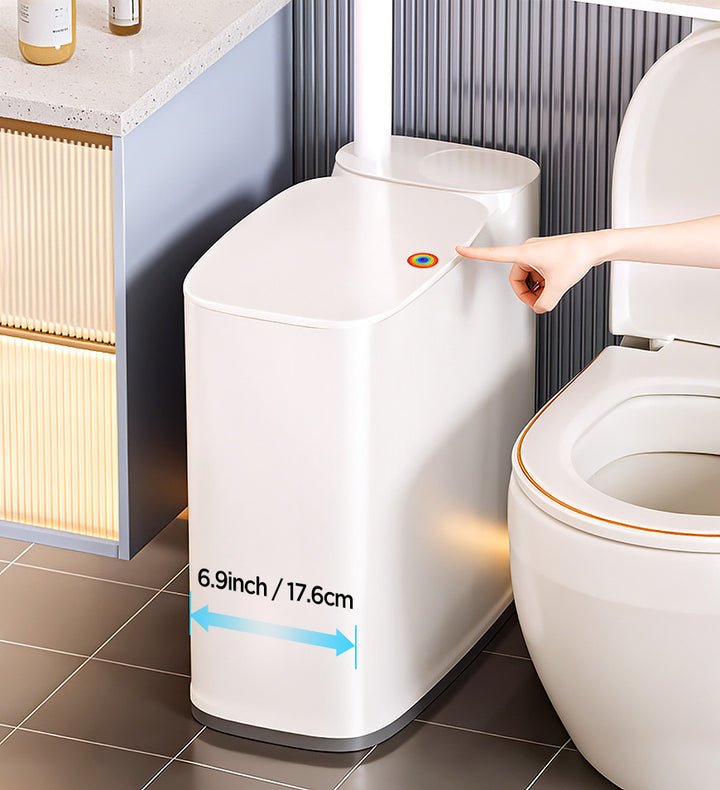 Joybos® 2-in-1 schlanker Badezimmer-Mülleimer mit Toilettenbürste Z32 – DE-Joybos