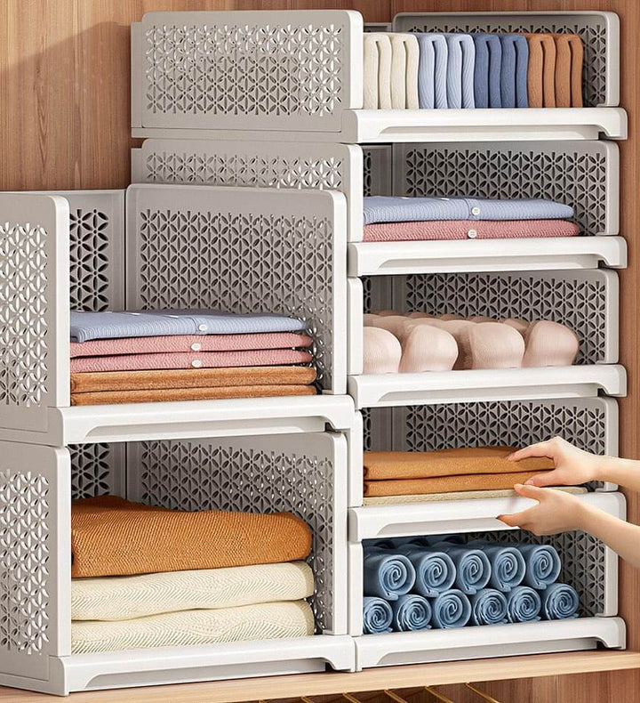 aufbewahrung schubladen stapelbar Joybos® Plastik Schubladen Stapelbar Kleiderschrank Organizer für Zuhause Schlafzimmer Küche