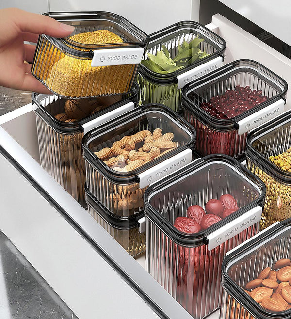 Joybos® 3er-Pack Vorratsgläser für den Haushalt, luftdicht verschlossen, F264