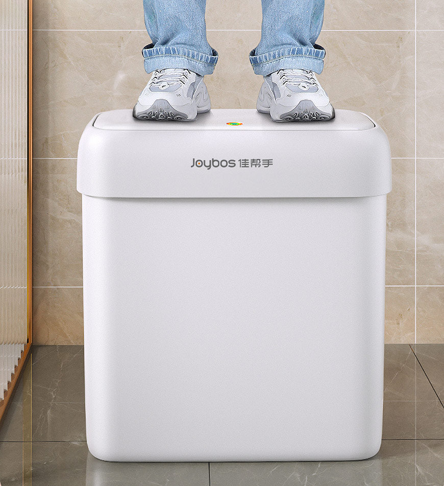 Yieach 10 Liter Mülleimer Mit Deckel – Schmal, Rechteckig, Haustiersicher, Für Bad, Küche & Schlafzimmer